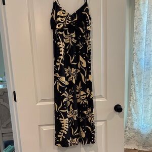4 for $20 sale Black and Cream Floral Maxi Dress